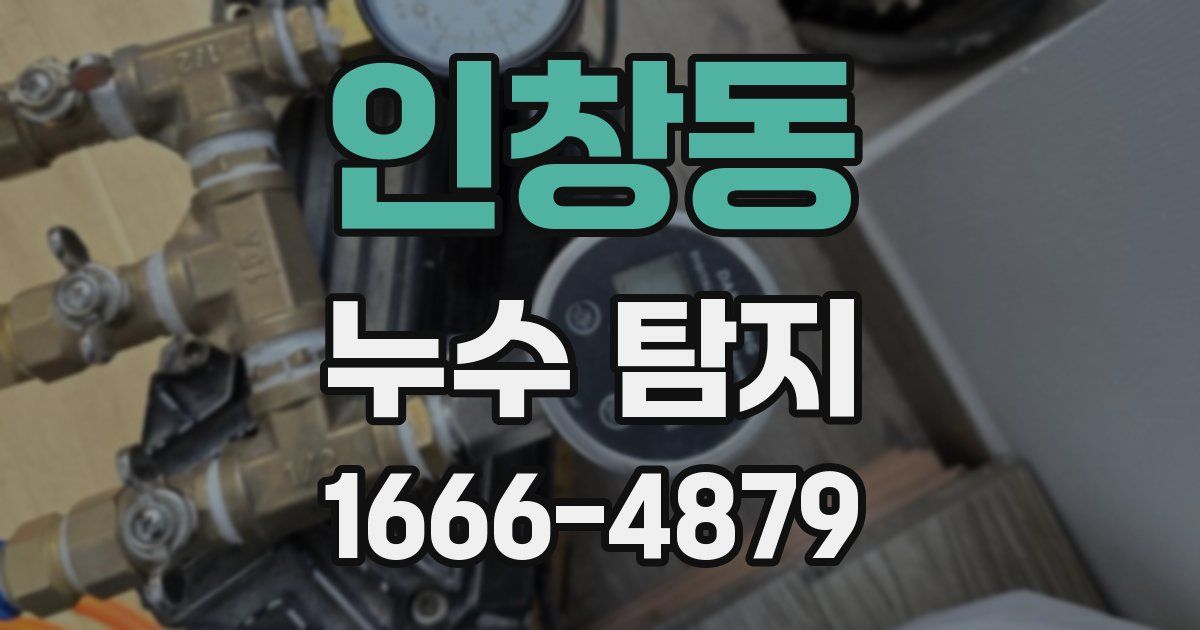 인창동 누수 탐지
