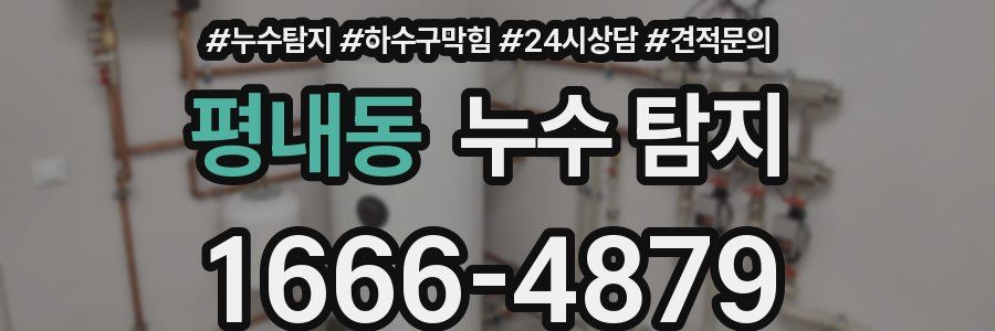 평내동 누수 탐지