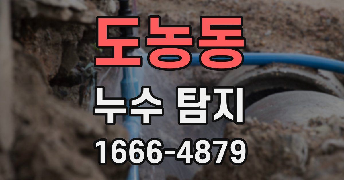 도농동 누수 탐지