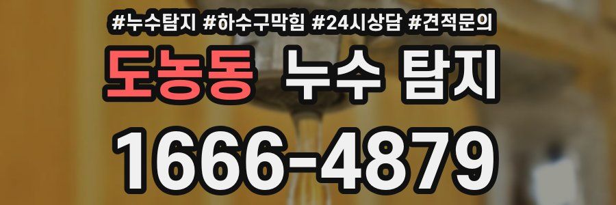 도농동 누수 탐지