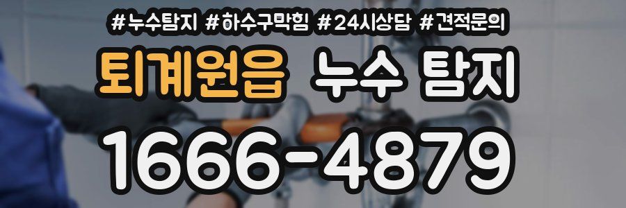 퇴계원읍 누수 탐지