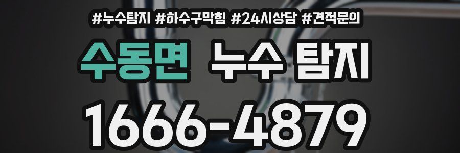 수동면 누수 탐지