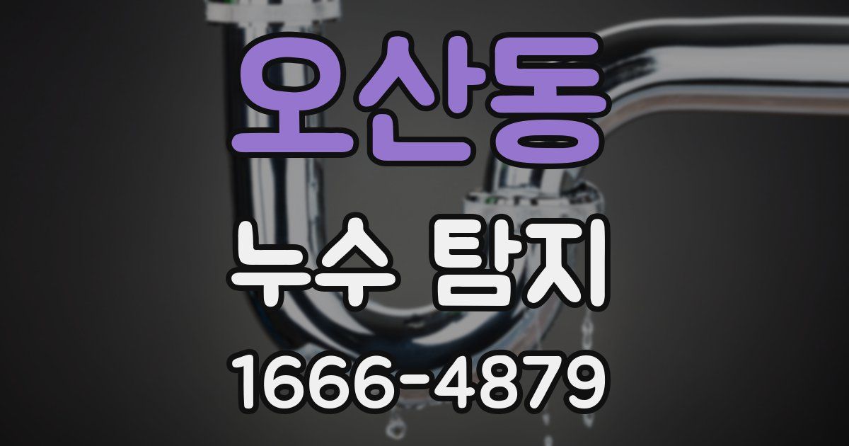 오산동 누수 탐지