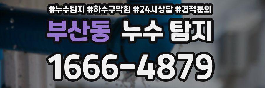 부산동 누수 탐지