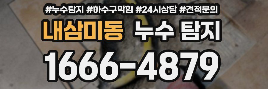 내삼미동 누수 탐지
