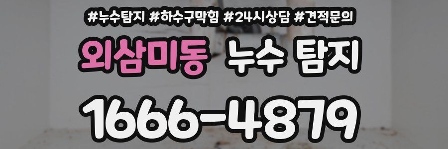 외삼미동 누수 탐지