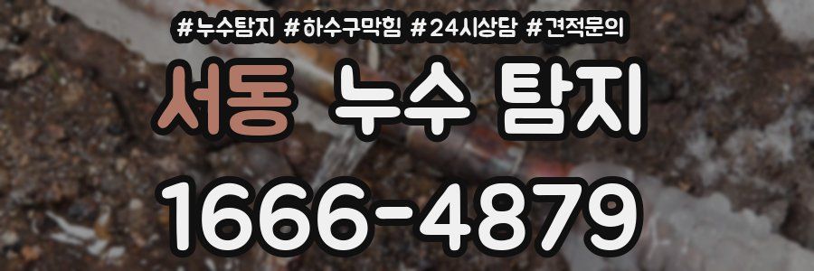 서동 누수 탐지