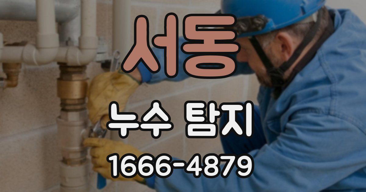 서동 누수 탐지