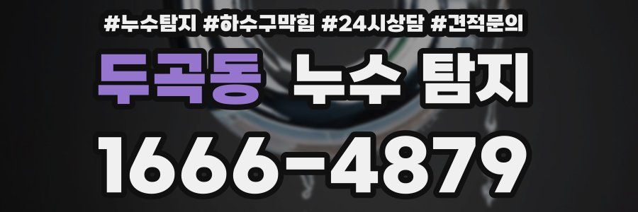두곡동 누수 탐지