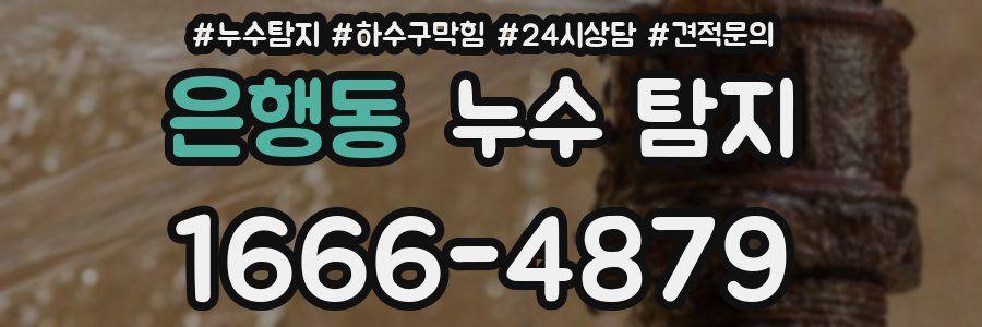 은행동 누수 탐지