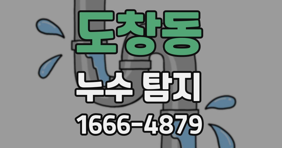 도창동 누수 탐지