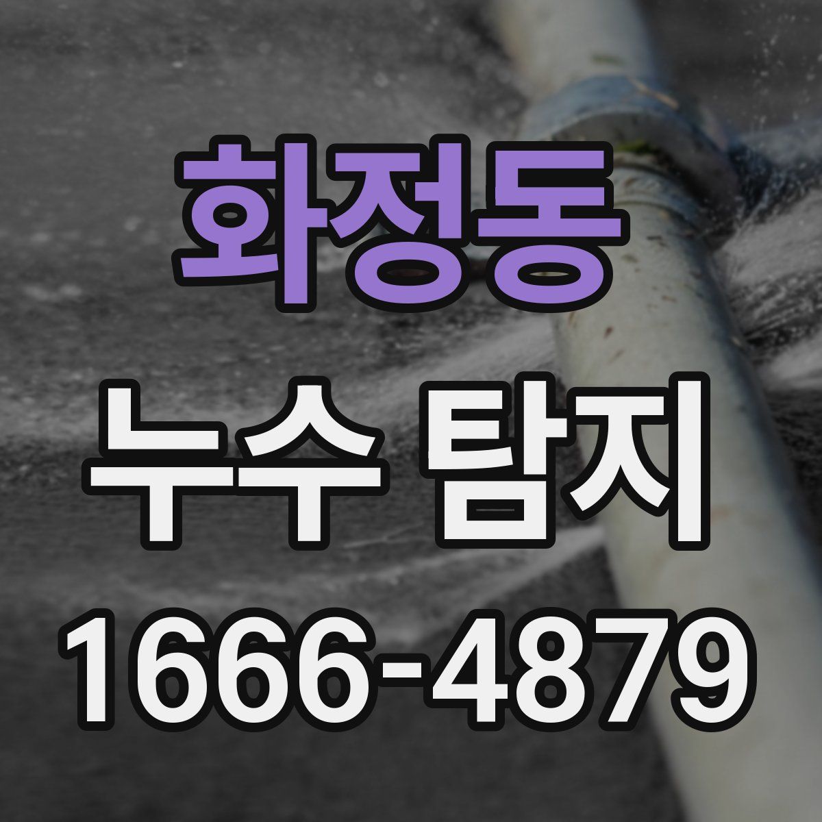 화정동 누수 탐지