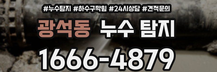 광석동 누수 탐지