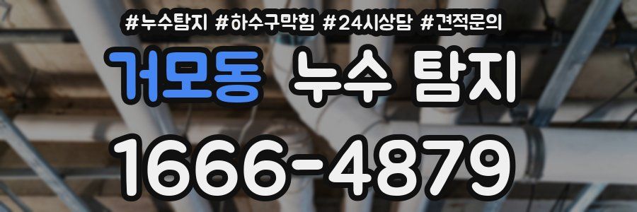 거모동 누수 탐지