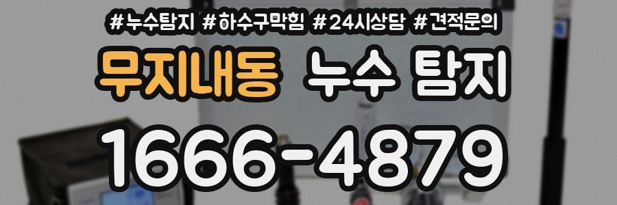 무지내동 누수 탐지