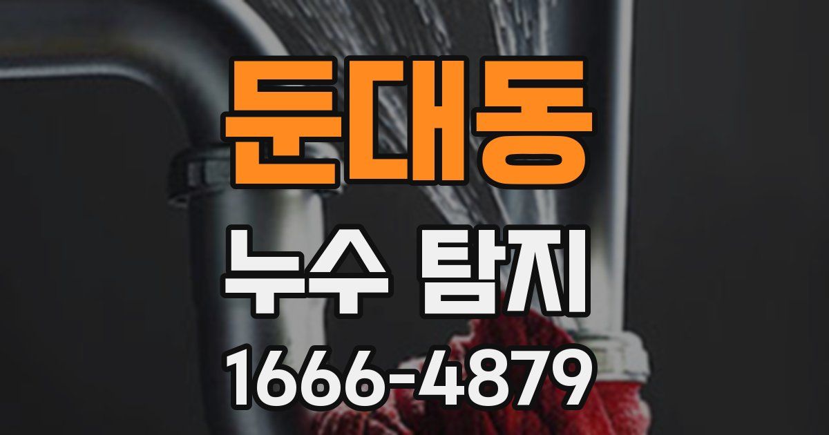 둔대동 누수 탐지