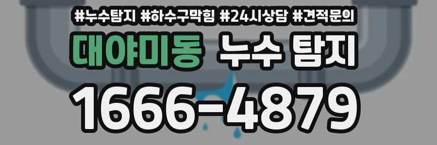 대야미동 누수 탐지