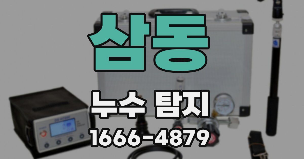 삼동 누수 탐지