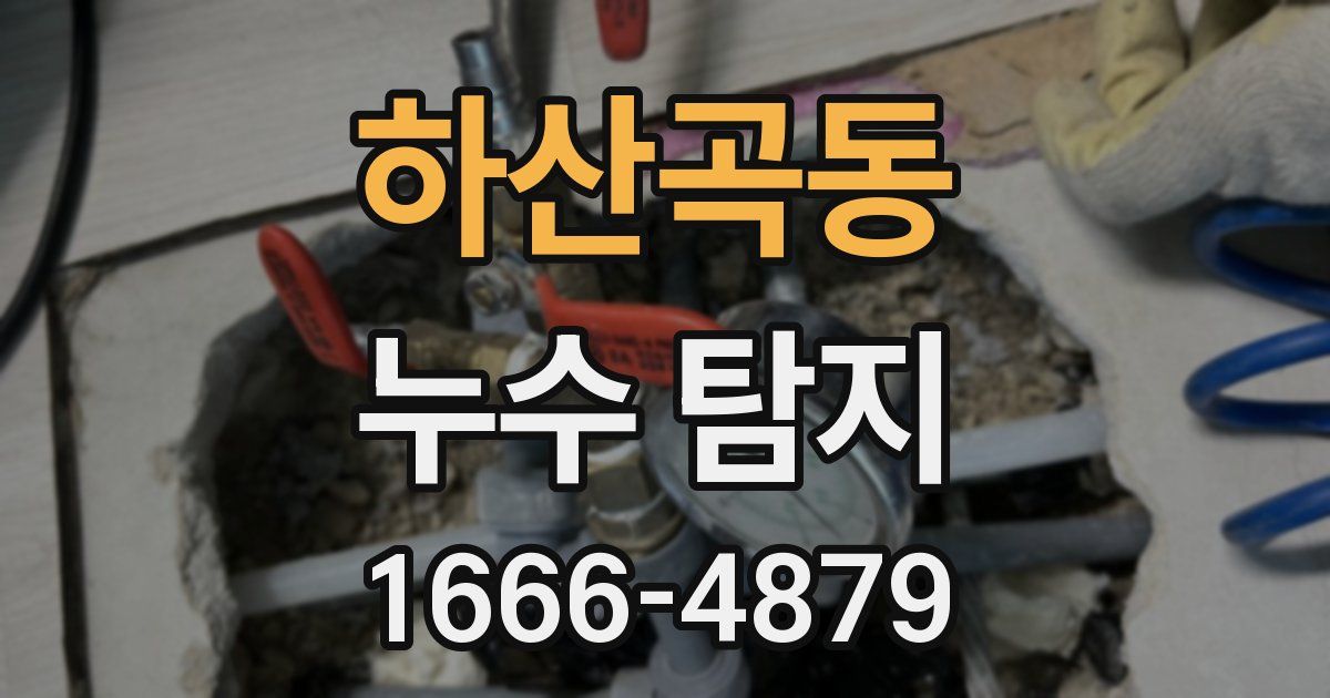 하산곡동 누수 탐지