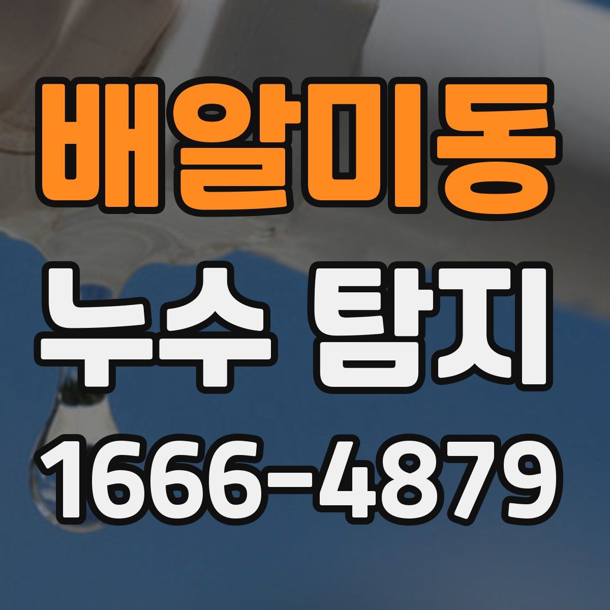 배알미동 누수 탐지