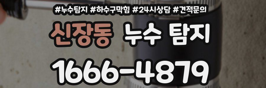 신장동 누수 탐지