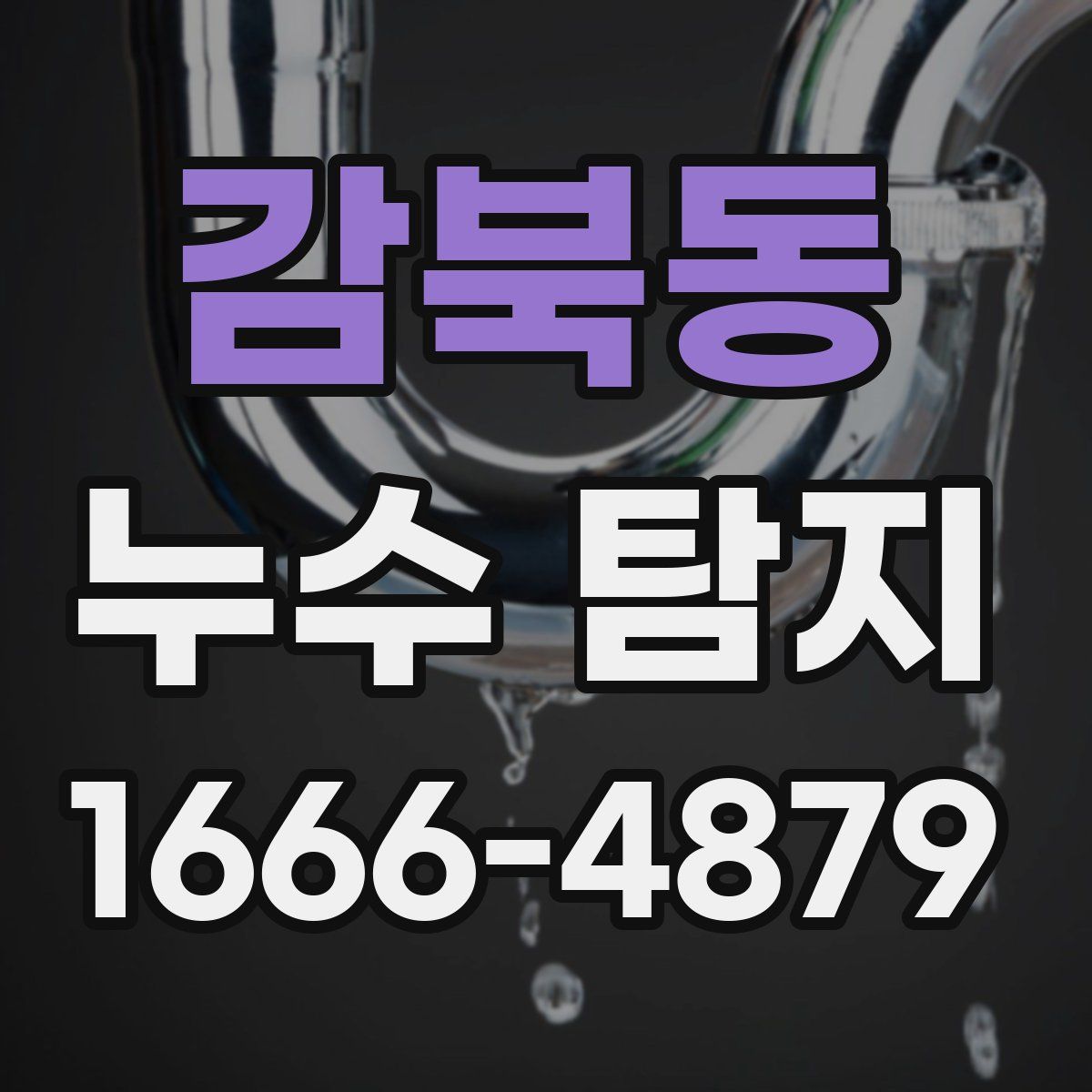 감북동 누수 탐지