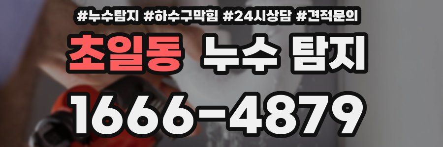 초일동 누수 탐지