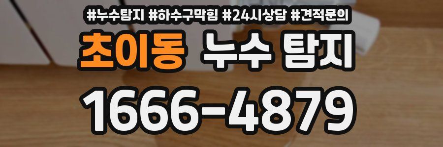 초이동 누수 탐지