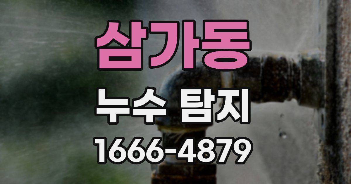 삼가동 누수 탐지