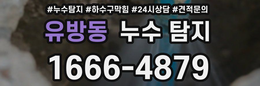 유방동 누수 탐지