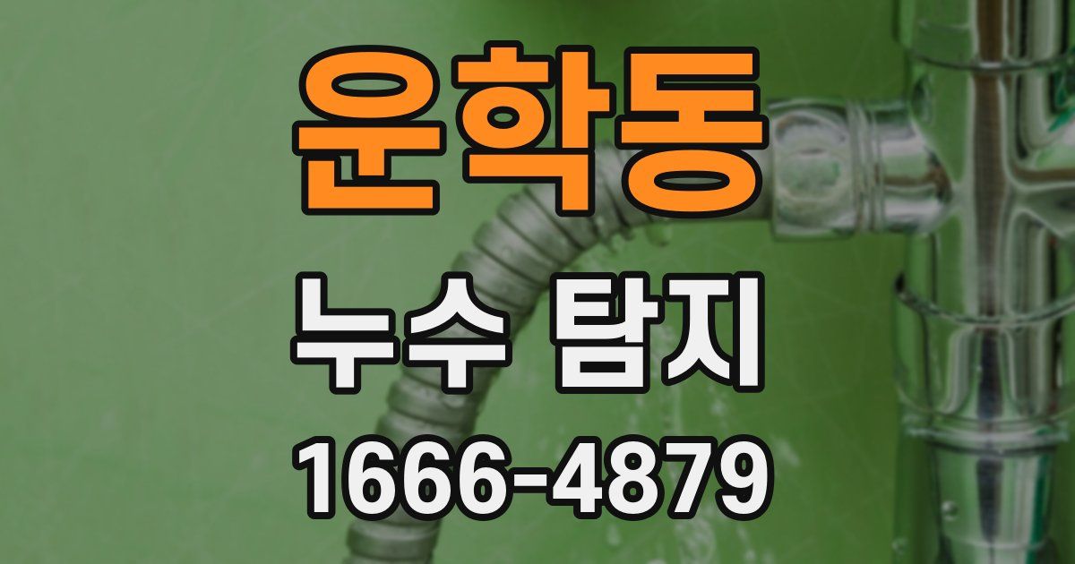 운학동 누수 탐지