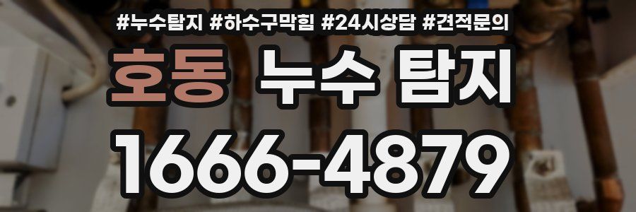 호동 누수 탐지
