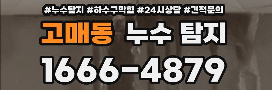 고매동 누수 탐지