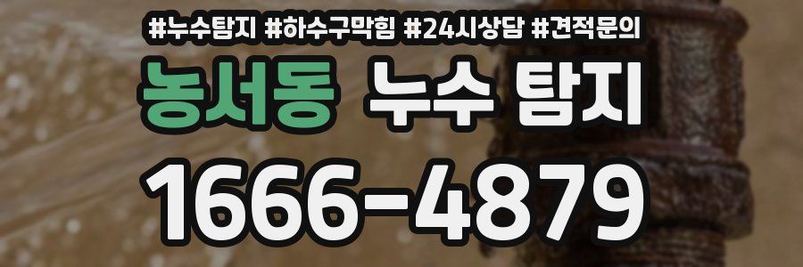 농서동 누수 탐지