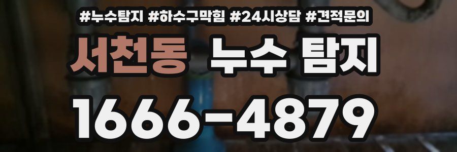 서천동 누수 탐지