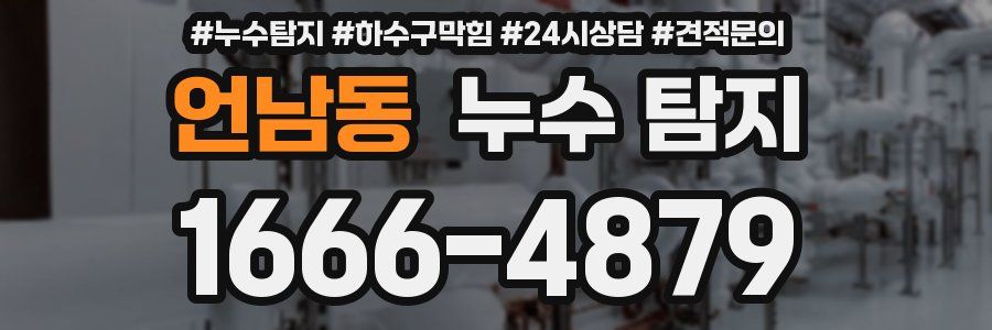 언남동 누수 탐지