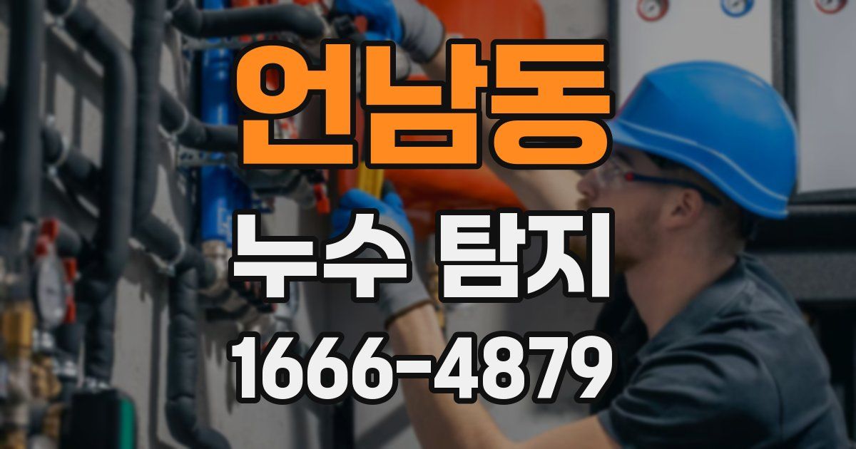 언남동 누수 탐지