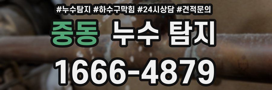 중동 누수 탐지
