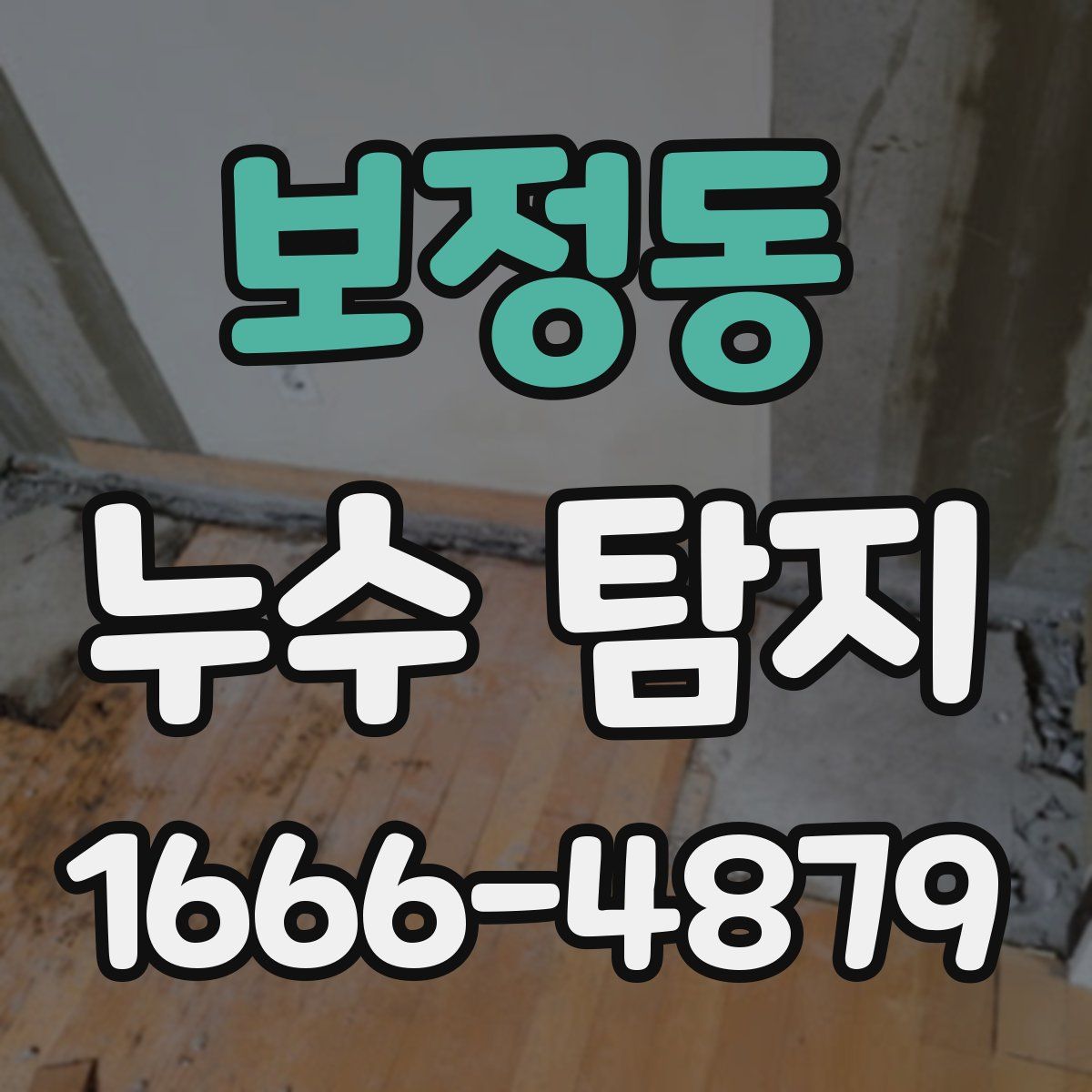 보정동 누수 탐지