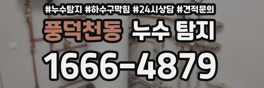 풍덕천동 누수 탐지
