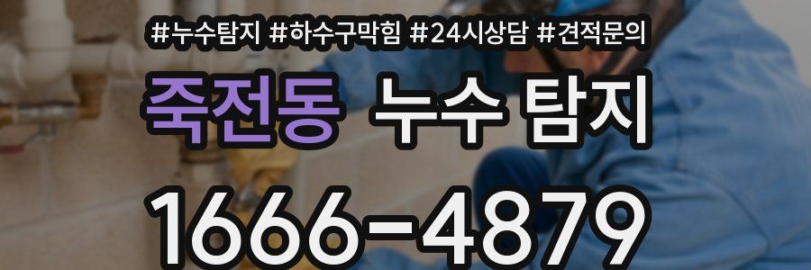 죽전동 누수 탐지
