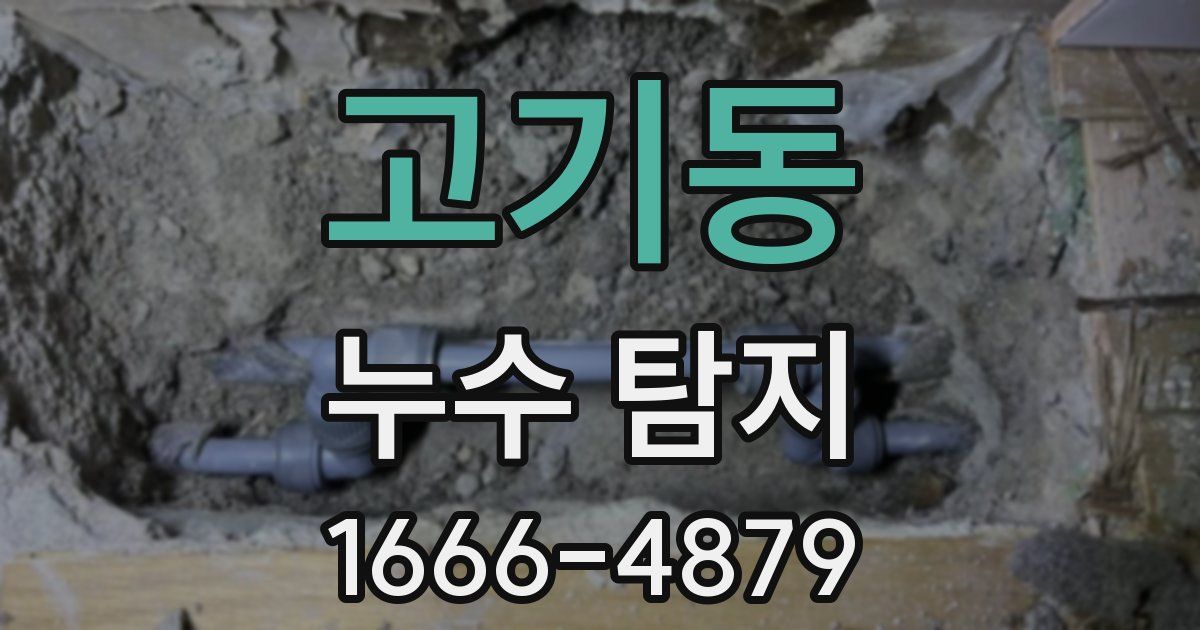 고기동 누수 탐지