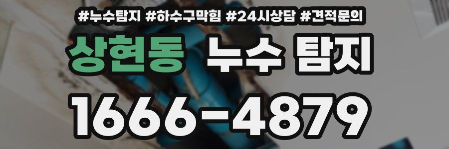 상현동 누수 탐지