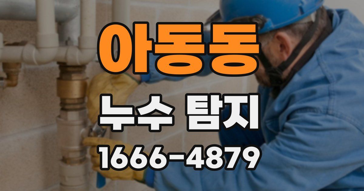 아동동 누수 탐지