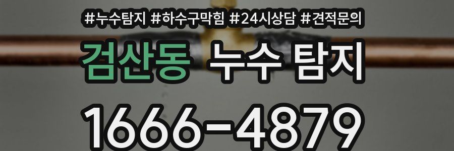 검산동 누수 탐지