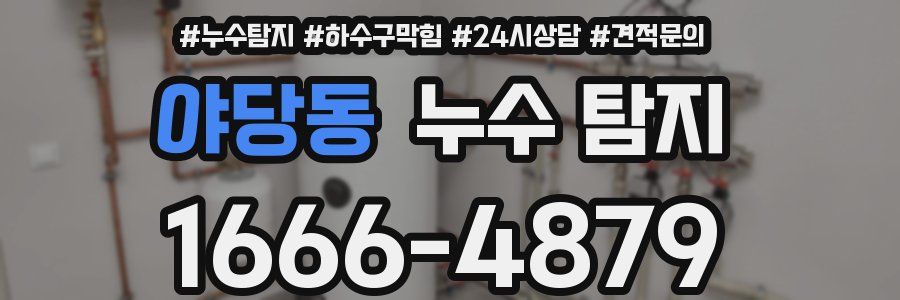 야당동 누수 탐지