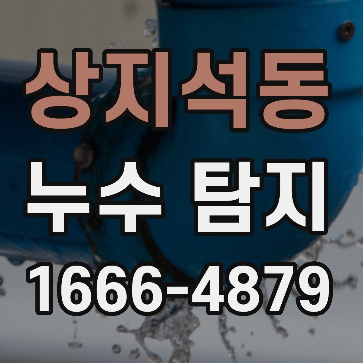 상지석동 누수 탐지