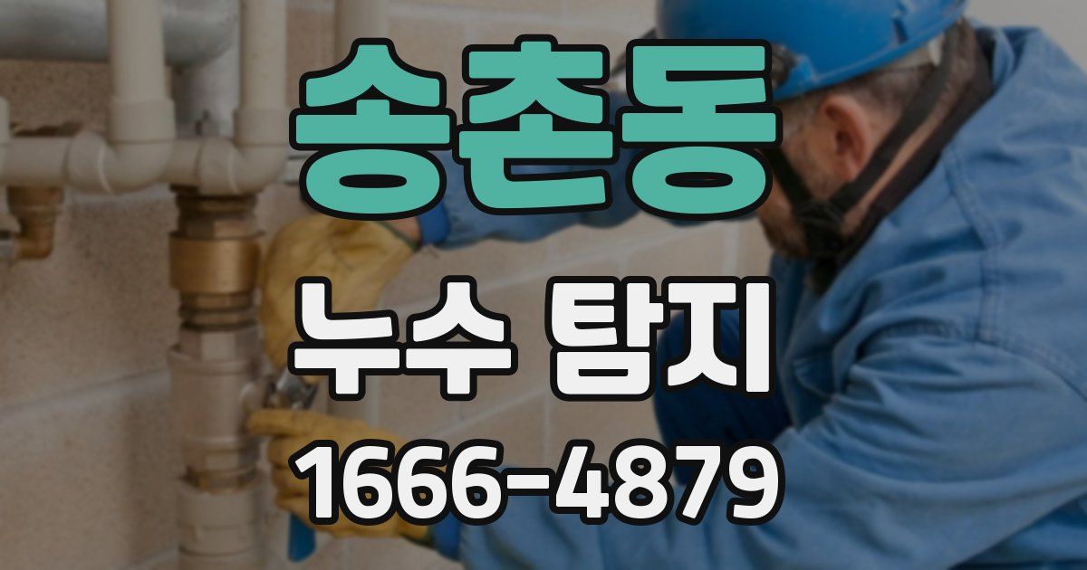 송촌동 누수 탐지
