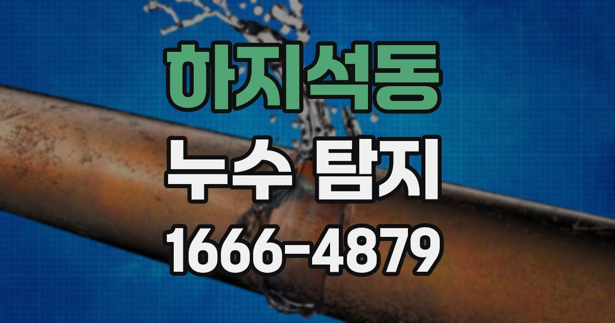 하지석동 누수 탐지
