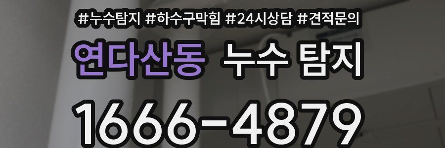 연다산동 누수 탐지